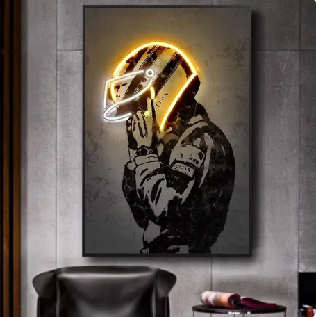 Yellow Neon Motorcycle Helmet