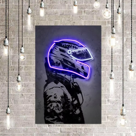 Purple Neon Motorcycle Helmet