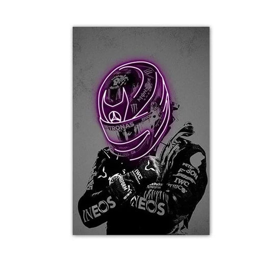 Pink Neon Motorcycle Helmet